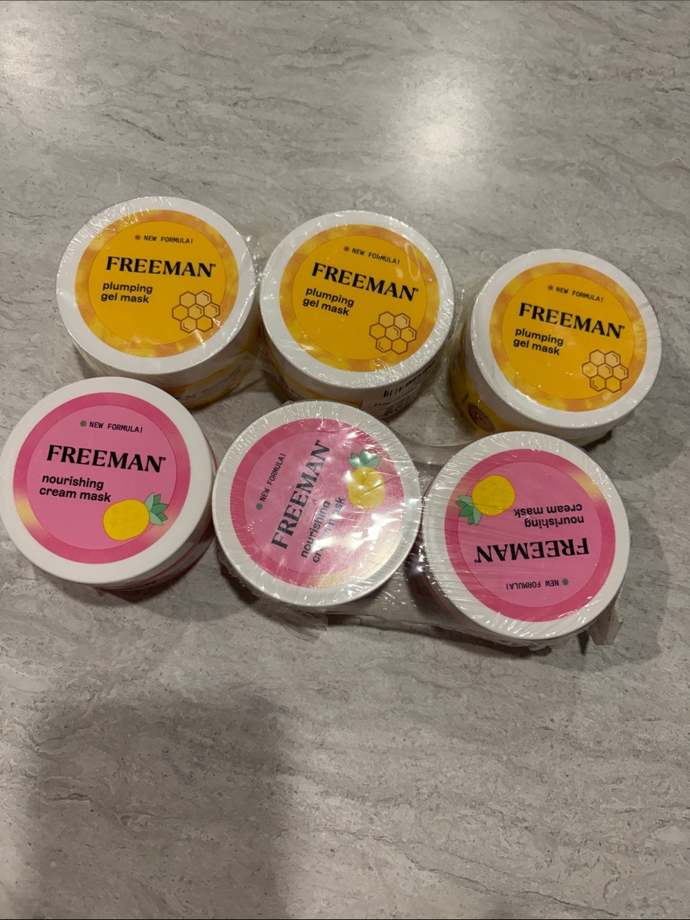 Freeman Plumping & Nourishing Face Mask Set - Yellow & Pink